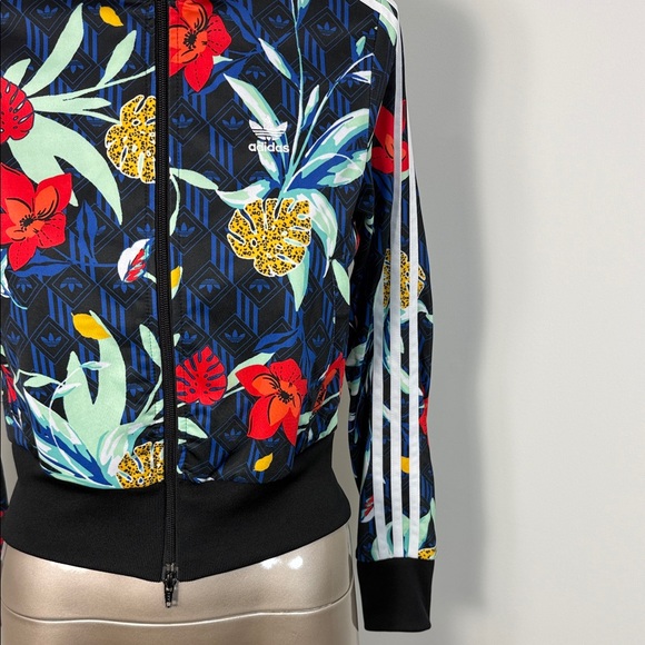 Adidas HER Studio London Track Jacket Tropical Floral Bomber - Picture 2 of 10